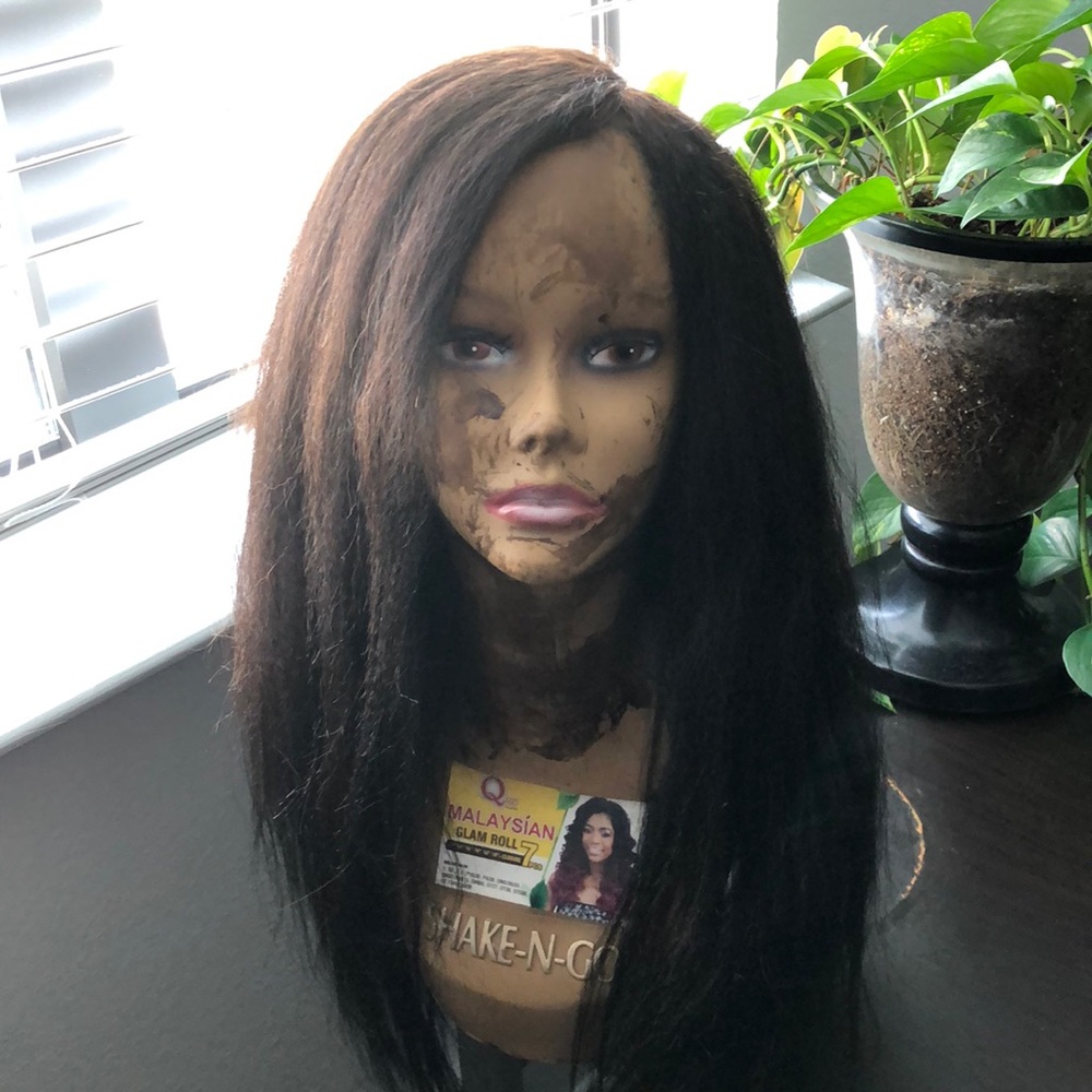 20” Kinky Straight Wig